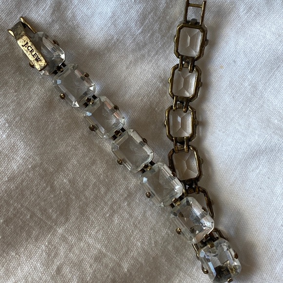 J Crew clear stones bracelet. - Picture 3 of 5